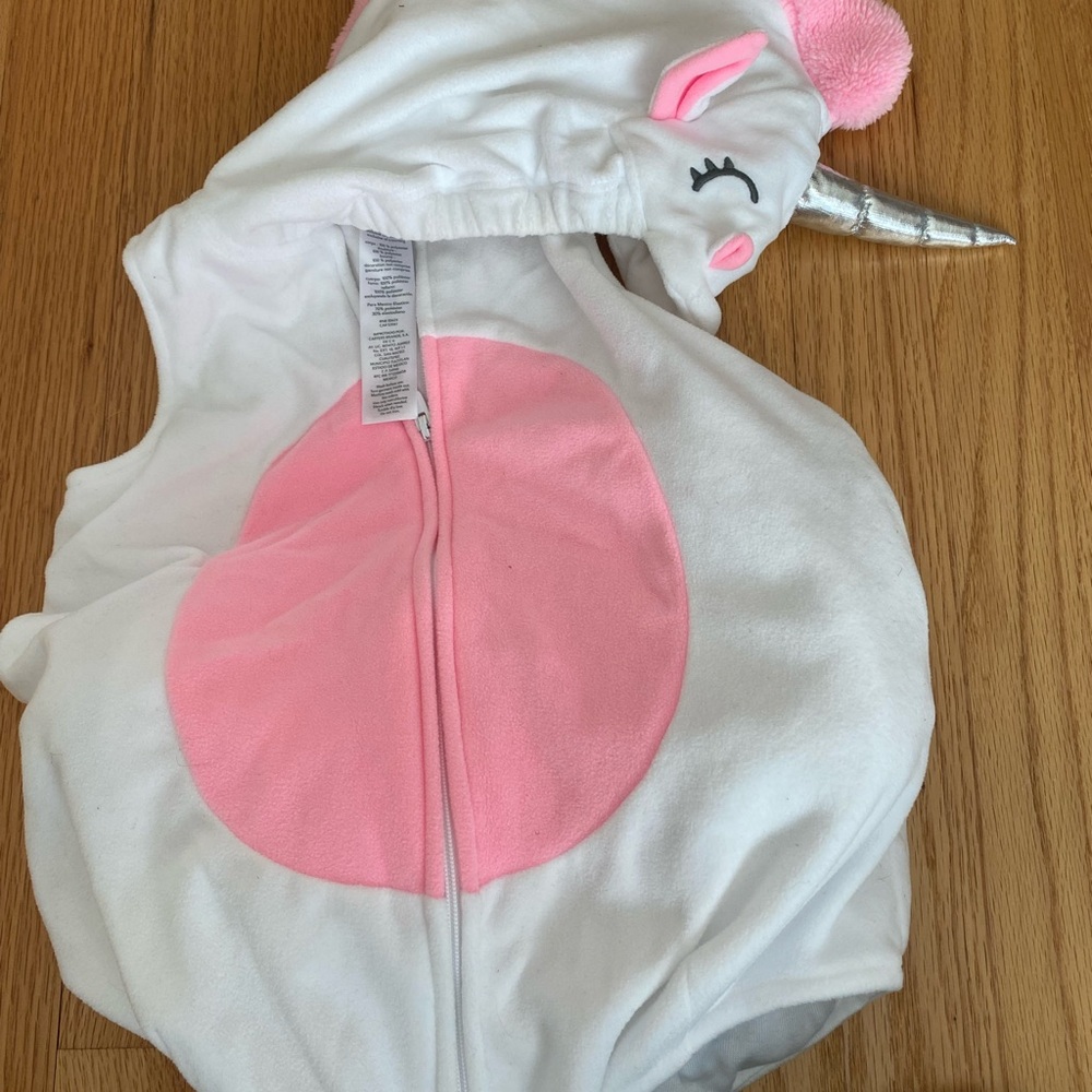 Carter's White and Pink Unicorn Costume